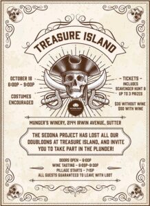 Treasure Island 2024 Fundraiser Flyer